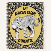 Carnet Conception tout-en-un Empreinte de léopard personn (Devant)