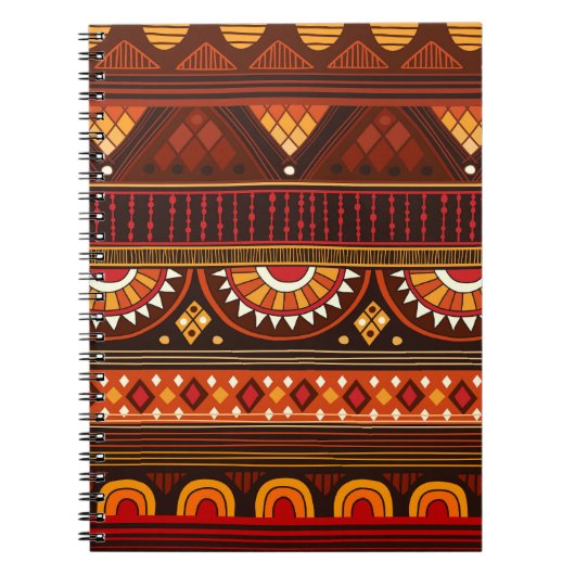 Carnet Conception Tribal sans soudure pour diverses utili (Devant)