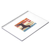 Carnet Conception vectorielle à rayures rétro de chien Be (Côté gauche)
