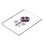 Carnet Conception vectorielle de feux d'artifice de fleur (Côté gauche)