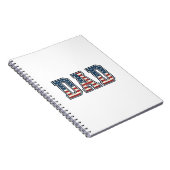 Carnet Conception vectorielle de lettrage de drapeau de p (Côté Droit)