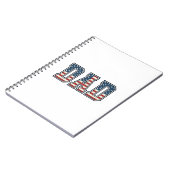 Carnet Conception vectorielle de lettrage de drapeau de p (Côté gauche)