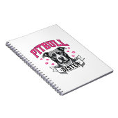 Carnet Conception vectorielle de sœur Pitbull amateur de (Côté Droit)