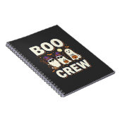 Carnet Conception vectorielle fantômes Halloween Boo Crew (Côté Droit)