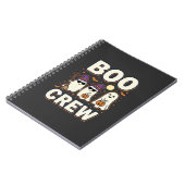 Carnet Conception vectorielle fantômes Halloween Boo Crew (Côté gauche)
