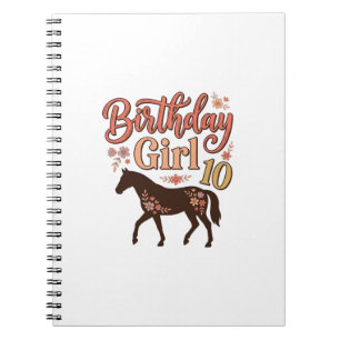 Carnet Conception vectorielle florale de cheval 10 pour f