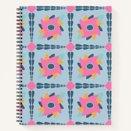 Carnet Conception vibrante de carreaux géométriques (Devant)