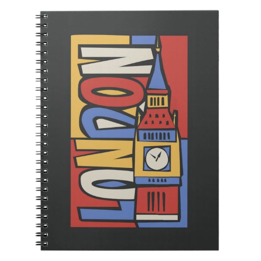 Carnet Conception vibrante de Londres, Angleterre | (Devant)