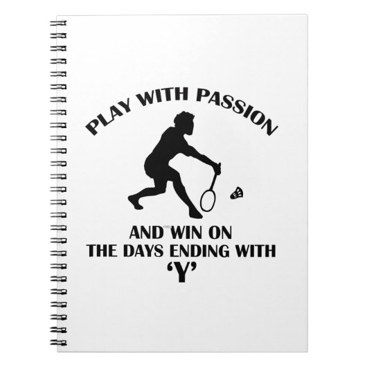 Carnet conceptions de badminton (Devant)