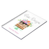 Carnet Conceptions de gâteaux floraux à l'aquarelle (Côté gauche)