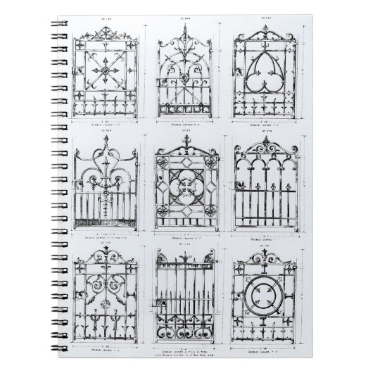 Carnet Conceptions pour des balustrades de fonte, de (Devant)