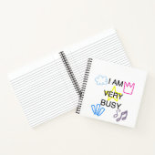 Carnet Conceptions Uniques Je Suis Très Occupé  (Intérieur)