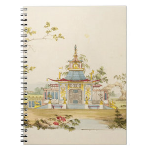 Carnet Concevez pour un temple chinois, c.1810 (stylo et
