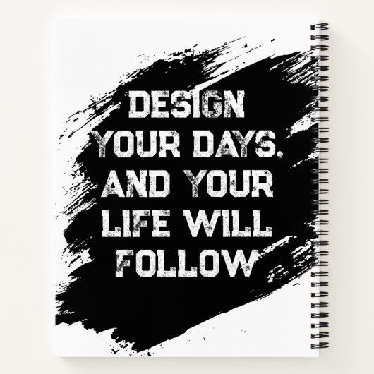 Carnet Concevez vos jours... (Dos)