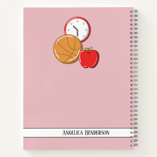 Carnet Concevez vos propres notes d'école personnalisée L (Dos)