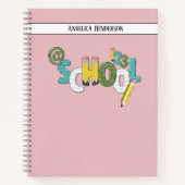 Carnet Concevez vos propres notes d'école personnalisée L (Devant)