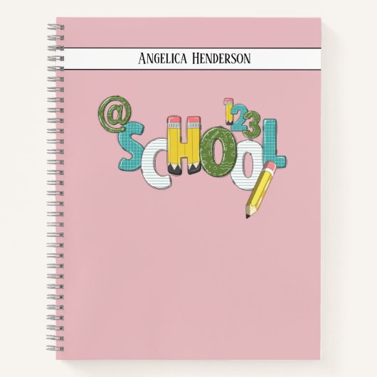 Carnet Concevez vos propres notes d'école personnalisée L (Devant)