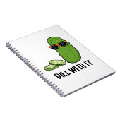 Carnet Concombre Anisé Drôle Pun (Côté Droit)