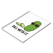 Carnet Concombre Anisé Drôle Pun (Côté gauche)