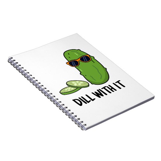 Carnet Concombre Avec Ça Drôle de Concombre Pickle Pun  (Côté Droit)