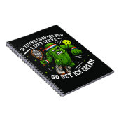 Carnet Concombre Drôle Jouant Pickleball (Côté Droit)