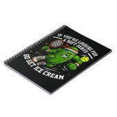 Carnet Concombre Drôle Jouant Pickleball (Côté gauche)