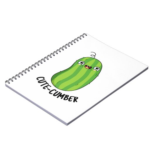Carnet Concombre mou Funny Concombre Veggie Pun (Côté gauche)