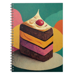Carnet Conçu en gâteau coloré