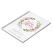 Carnet Condoléances funéraires florales de la Garland rou (Côté gauche)