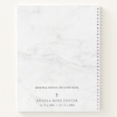 Carnet Condoléances funéraires florales pour les gares ro (Dos)