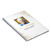 Carnet Condolence funéraire en or blanc | Mémorial photo (Côté Droit)
