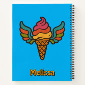 Carnet Cône De Crème De Glace Psychédélique Rétro Avec Ai (Dos)