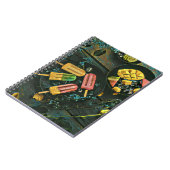 Carnet cône de crème glacée colorée (Côté gauche)