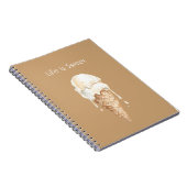 Carnet Cône de glace à la noix de coco et vanille (Côté Droit)