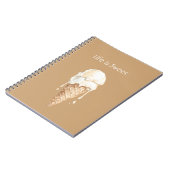 Carnet Cône de glace à la noix de coco et vanille (Côté gauche)