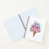 Carnet Cône rose Sakura crème glacée gaufre (Intérieur)