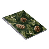 Carnet Cônes de pin Branches d'arbre de Noël (Côté Droit)