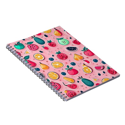 Carnet Cônes glaces colorés mignons (Côté Droit)