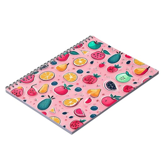 Carnet Cônes glaces colorés mignons (Côté gauche)