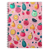 Carnet Cônes glaces colorés mignons (Devant)