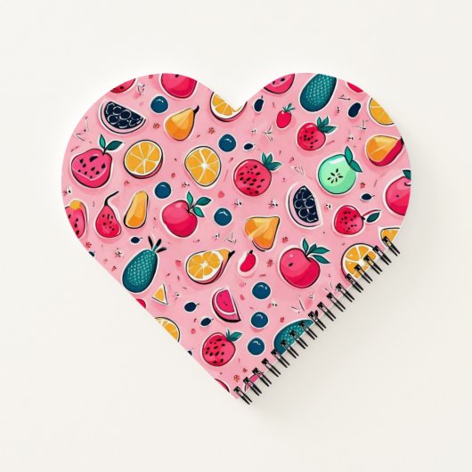 Carnet Cônes glaces colorés mignons (Dos)