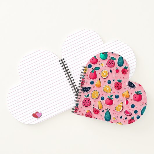 Carnet Cônes glaces colorés mignons (Intérieur)