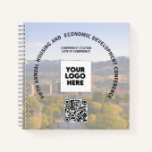 Carnet Conférence commerciale F+ Logo photo personnalisé  (Devant)