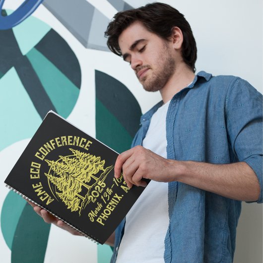 Carnet Conférence écologique de style vintage