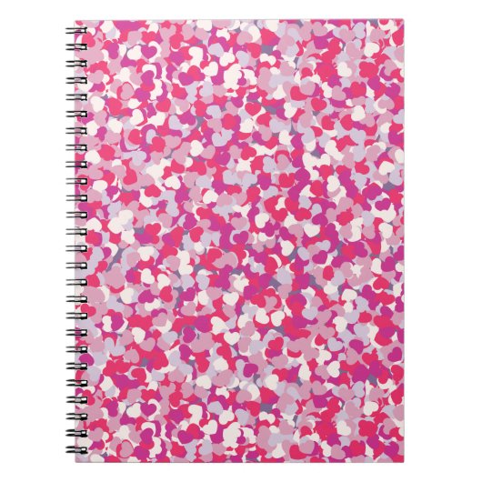 Carnet Confetti Coeur multicolore2 (Devant)