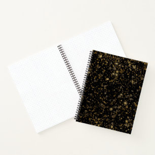 Carnet Confetti de luxe noir et or Luxueux Nouveau