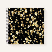 Carnet confetti d'or (Devant)