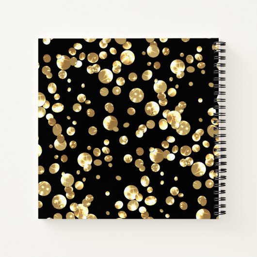 Carnet confetti d'or (Dos)