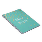 Carnet Confetti Mint Gold (Côté Droit)