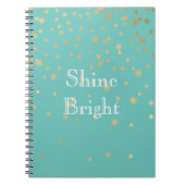 Carnet Confetti Mint Gold (Devant)